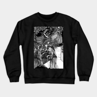 Der Vampir im Apfelbaum Crewneck Sweatshirt